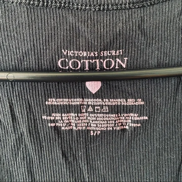 Victoria’s Secret cotton black tank top - Picture 6 of 6